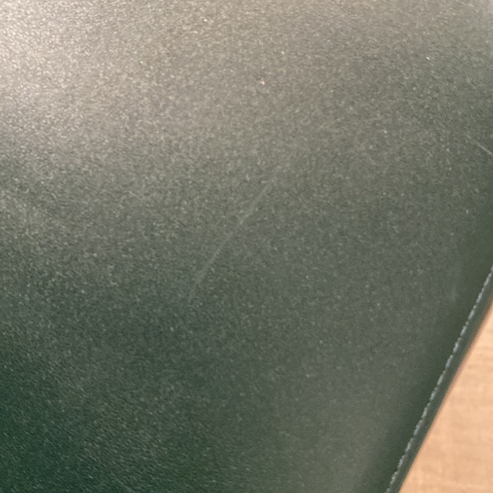 MuteMuse Amuse Bag in Sorbone Green Leather with Suede lining - Picture 9 of 10